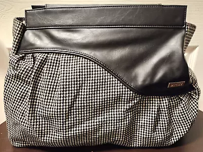 NEW - MICHE - Prima Bag Shell -  Neisha  Black Faux Leather & Houndstooth Print • $14.95