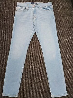 Hollister Women's Stretch Straight Blue Jeans Size 29 • $12.71