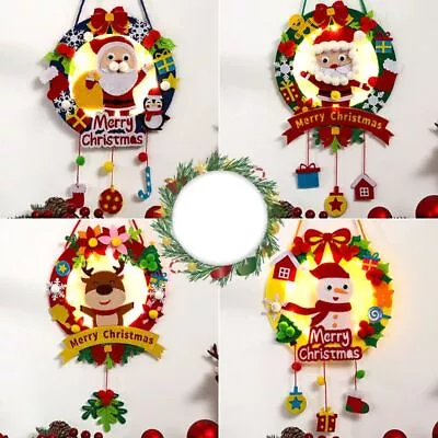 DIY Christmas Glow Wreath Children's Handmade Christmas Tree Decorations • $15.22