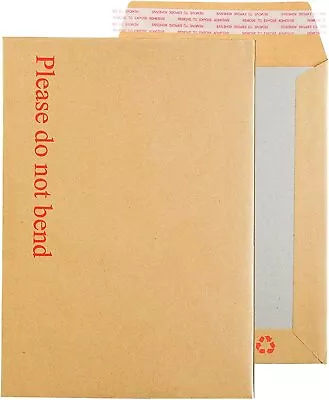 Hard Card Board Back Backed Envelopes Please Do Not Bend Envelopes Brown Manilla • £189.75