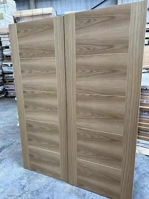 Internal Vancouver Oak Pre Finished Rebated Pairs Solid Doors • £144.99