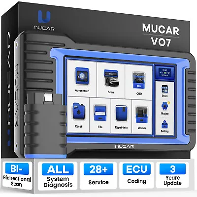  MUCAR VO7 Professional Bidirectional Car Diagnostic Scanner Tool Key Coding  • $329