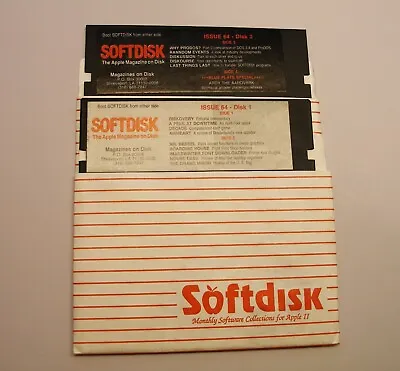 $9.59 • Buy Softdisk #64 For Apple II+, Apple IIe, IIc, IIGS  *Ardy The Aardvark By Datamost
