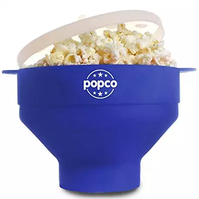 The Original Popco Silicone Microwave Popcorn Popper With Handles Silicone Bowl • $16.42