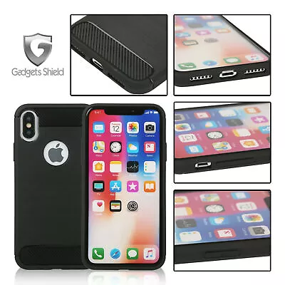 Gadget Shield Carbon TPU Shockproof Case Protective Cover For Nokia Phone Models • £4.95