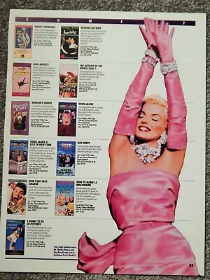 Marilyn Monroe & Other Comedies (video Dealer  Deluxe 12x9 Lg Brochure 1990s)  • $16.88