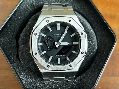 New Casio G-SHOCK GA-2100 Casioak Stainless Steel Custom AP Royal Oak Matte • $110