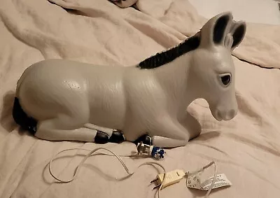 Vintage General Foam Donkey Christmas Nativity Blow Mold Yard Decor 19  W/ Light • $65