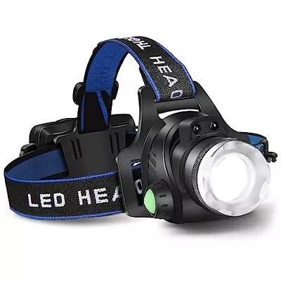 CUGHYS Headlamp Flashlight USB Rechargeable Led Head Lamp  Assorted Colors  • $13.55