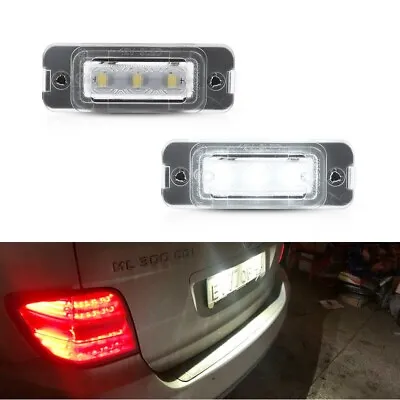 Pair White LED License Number Plate Light Lamp For Mercedes-Benz W164 X164 W251 • $12.99
