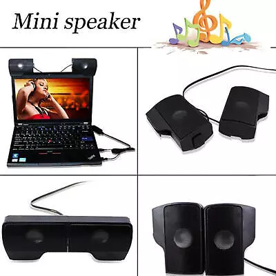 Mini Computer Speaker USB Wired Speakers Universal Stereo Sound Loudspeaker  • £15.19