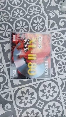 MAXELL CD-R80 XL-II 80 Mins MUSIC AUDIO BLANK RECORDABLE DISC CD-R NEW & SEALED • £3.19