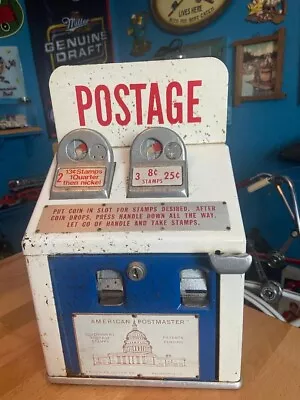 Vintage American Dillion Co. American Postmaster Postage Stamp Vending Machine • $279