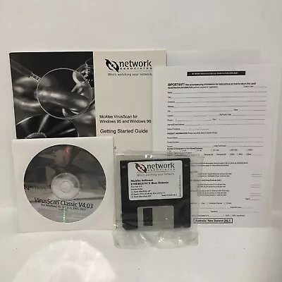 Mcafee Virus Scan For Windows 95/98 DOS NT 3.1 OS/2 • $32
