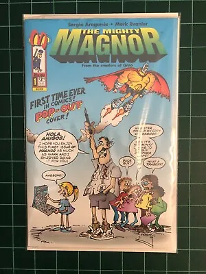 THE MIGHTY MAGNOR #1; Pop-Out Cover-Sergio Aragones; Malibu - 1993- Never Opened • $4.99