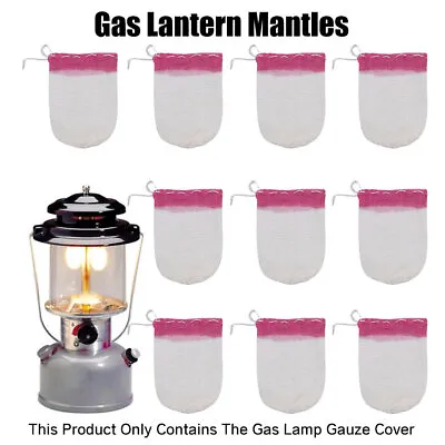 10Pcs Lantern Mantles Camping Gas Lantern Light Mantle Kerosene Gas Lamp Cover • £6.99