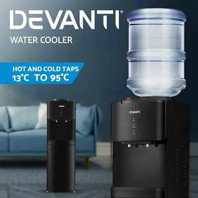 Devanti Water Cooler Dispenser Mains Bottle Stand Cold Hot Tap Filter Office • $109.95