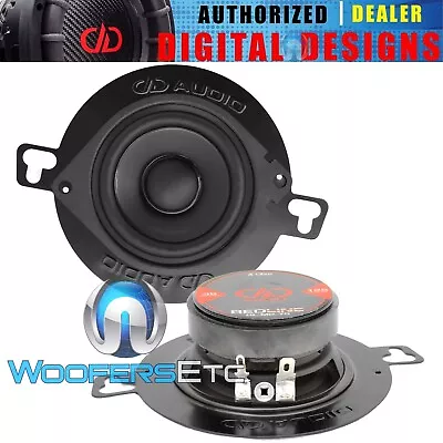 Pk DD AUDIO 2.75  250W CAR DASH SPEAKERS MIDRANGE TWEETERS + 3.5  METAL BRACKETS • $49.99