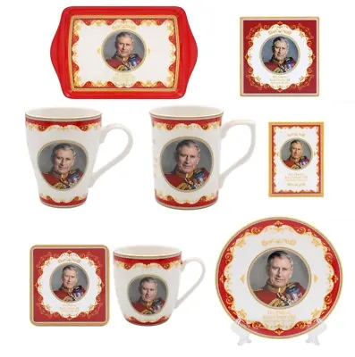 £6.99 • Buy King Charles III Coronation Souvenir British Monarch Gift Mug Plate Tray Magnet