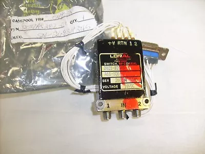 $19 • Buy Loral 8021-b234s A1i-1c0  Rf Coaxial Switch