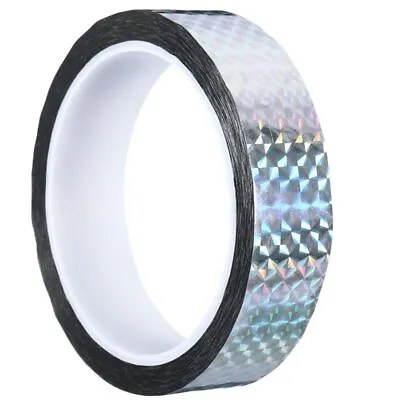 55 Yards 1 Inch Wide Holographic Tape Reflective Prism Tape  For Keep Birds Away • £5.68