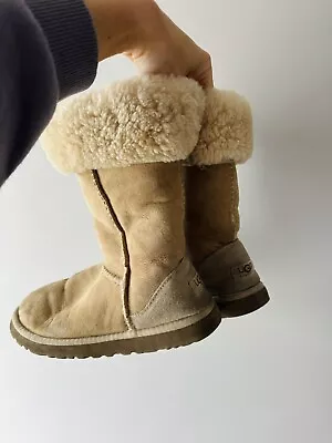 Ugg Boots Tall | Cream | UK Size 6 • £25