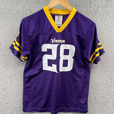 Minnesota Vikings Adrian Peterson Jersey #28 NFL Football Size Youth XL Purple • $14.99