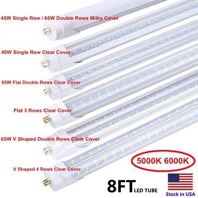 90W 8FT LED Tube Light T8 Single Pin FA8 Bulbs F96 T12 Led 8ft Fluorescent Bulb • $285.59