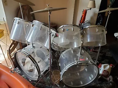  Ludwig Drum Kit Clear Acrylic • $1600