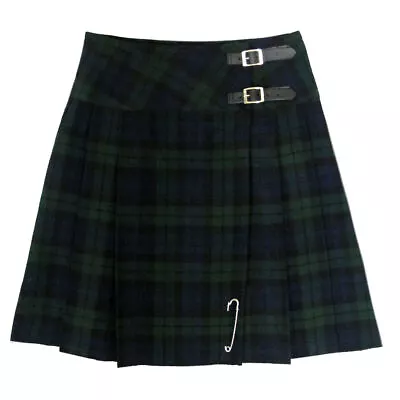 Tartanista 20   - 51cm  Black Watch Wrap Around Knee  Kilt Skirt • $22.33