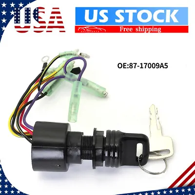 Boat Ignition Key Switch Fits For Mercury Outboard Control Box Motor 87-17009A • $14.39