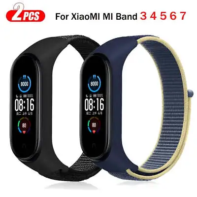 Nylon Strap For Xiaomi Mi Band 7 6 5 4 3 Bracelet Watchband • £9.59