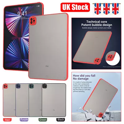 Shockproof Silicone Case Matte Cover For IPad 5/6/7/8/9/10th Gen Mini Air Pro • £8.51