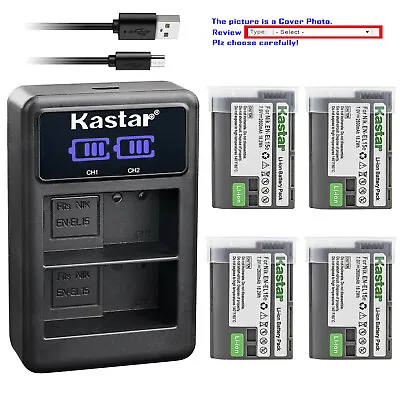 Kastar Battery LCD2 USB Charger For Nikon EN-EL15e & Nikon D7000 D7100 Camera • $9.59