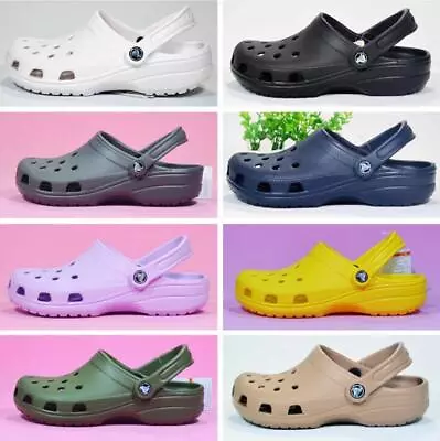 Unisex Casual Croc Clog Slip On Women Size Shoe Water-Friendly Sandals New • $24.88