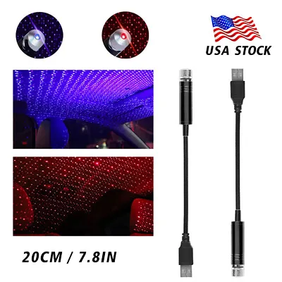 2PCS USB Atmosphere Star Sky Lamp Ambient Night Lights Car Interior Accessories • $10.95