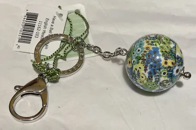 Vera Bradley Have A Ball Keychain Multi Key Ring Purse Retired English Meadow • $19.50