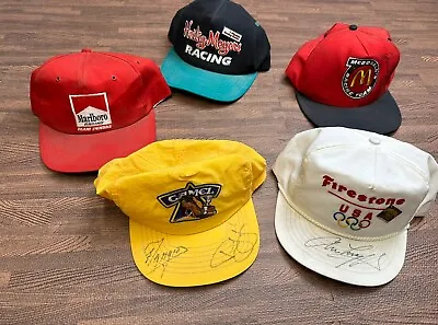 Vintage Lot Of 5 Nascar Camel Marlboro USA Racing SnapBack Hats  • $62.99