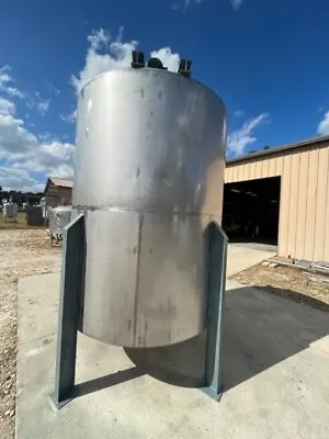 2000 Gallon Stainless Steel Mixing Tank 12’H X 80”Dia   8’ Side Wall 3HP Mix • $14500