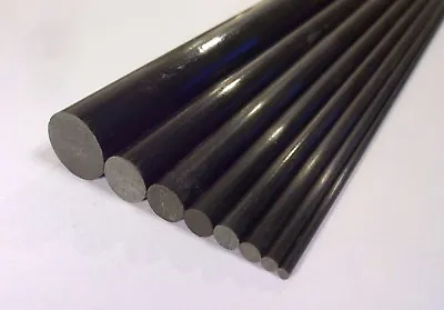 10x 3mm OD X 1000mm Pultruded Carbon Fibre Rods (R3) • £26.75