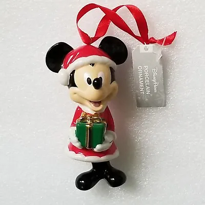 $14.88 • Buy Disney Parks Mickey Mouse Porcelain Christmas Ornament