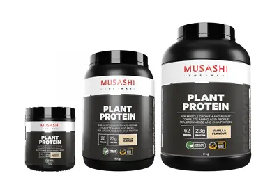 New Musashi Plant Protein Vanilla 320g 900g 2KG All Size • $28.49