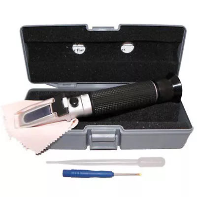 Salinity Refractometer Salt Water Hydrometer Sea 0~10% Tester Aquarium Test UK • £13.99