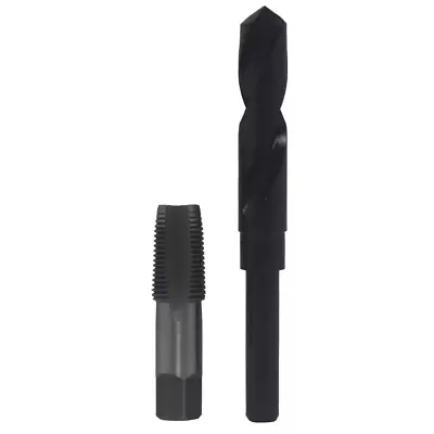 1/2 In Carbon Steel Npt Pipe Tap And 23/32 In High Speed Steel Drill Bit Set New • $13.83