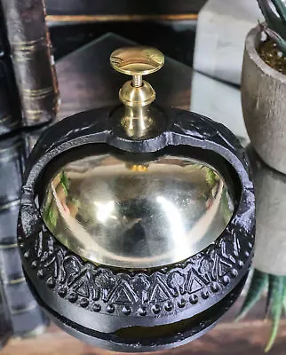 Vintage Antique Style Ornate Victorian Small Front Desk Hotel Bell Paperweight • $22.99