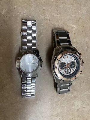 Lot Of 2 Marc Jacobs Watches Men’s Stainless Steel Silver-tone • $95