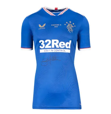£105.99 • Buy Gary McAllister Signed Rangers Shirt - 2020-21, Champions 55 Autograph