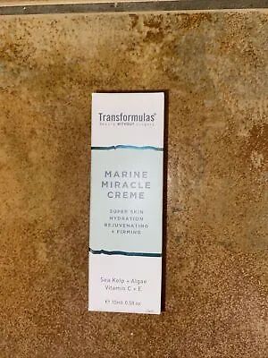 Transformulas Marine Miracle Creme 15ml Vitamin C+E Vegan New & Sealed • £30