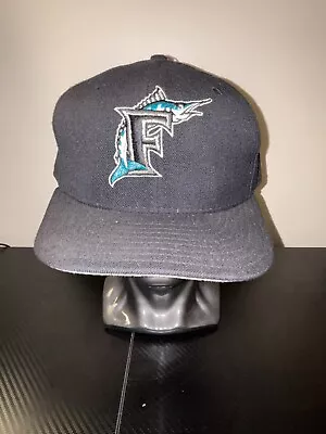 Vintage Florida Marlins New Era Diamond Collection Fitted Hat Size 7 1/4 WOOL • $19.99