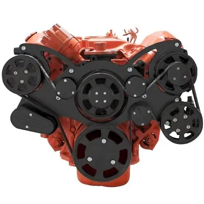 Big Block Chrysler All Inclusive Serpentine System Mopar 383 426 440 Black Ac • $1450